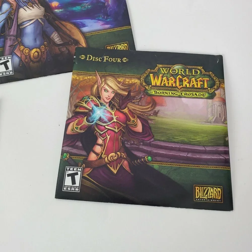 World of Warcraft The Burning Crusade Expansion Set‎ PC 4 CD-ROMs